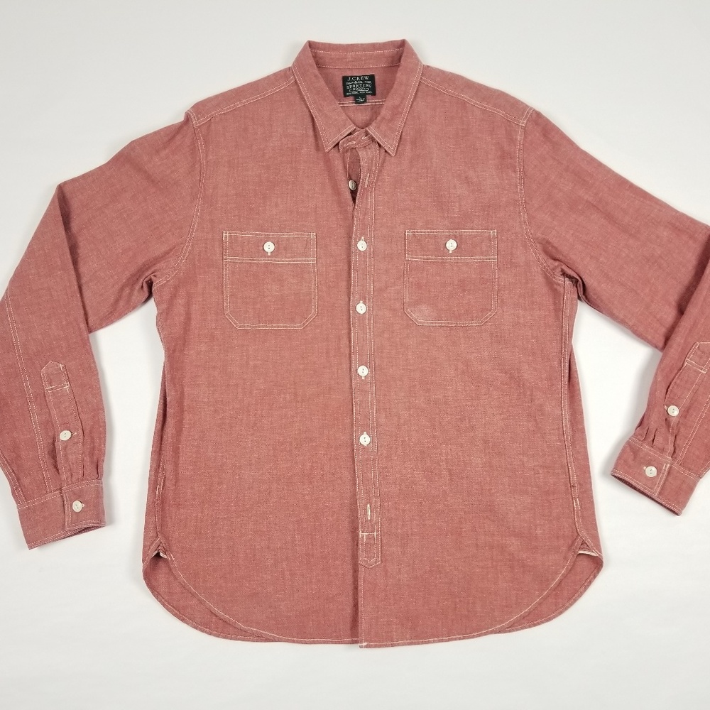 J -Crew Sporting goods Button Down Red Size L